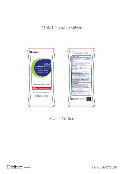 250 - 250ML Hand Sanitizer